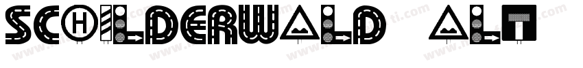 Schilderwald alt字体转换